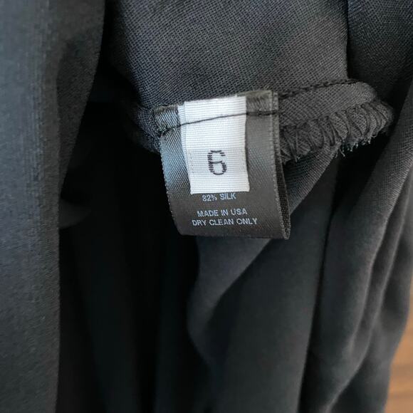 Lindsey Thornburg Deep V-Neck Black Velvet Dress - Picture 4 of 7